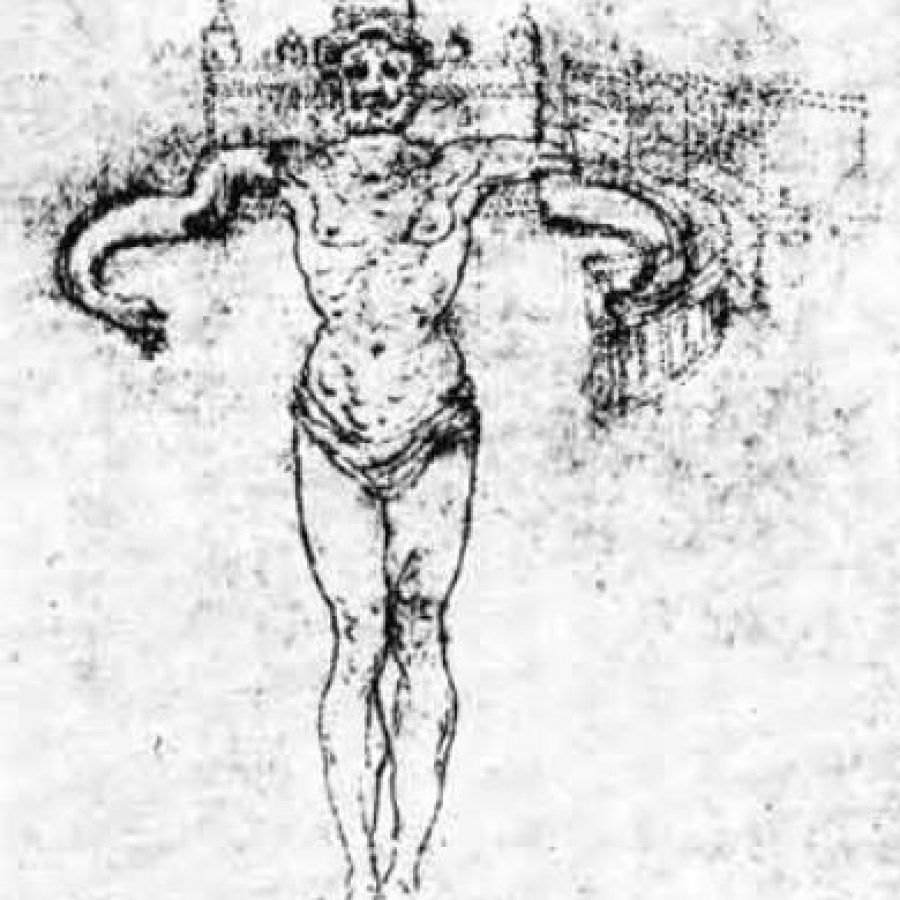 Bernini e il colonnato di san pietro disegno