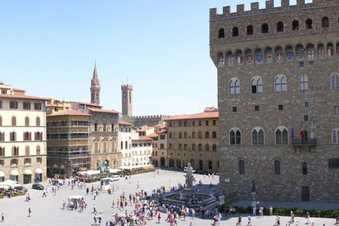 Piazza della Signoria Firenze - L'escargot Slow Art - Ivana Porcini