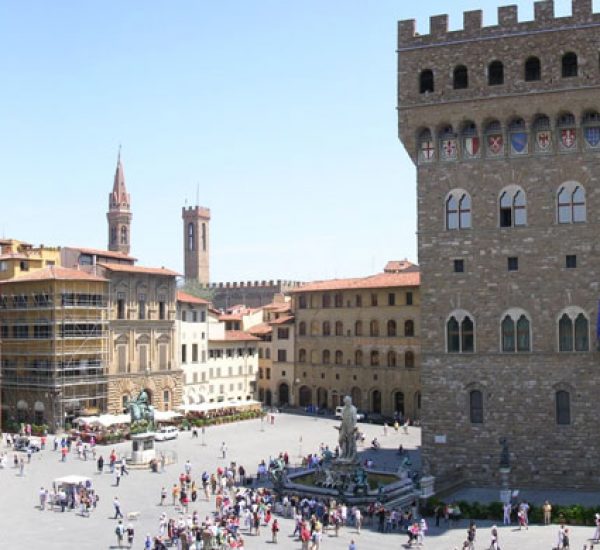 Piazza della Signoria Firenze - L'escargot Slow Art - Ivana Porcini
