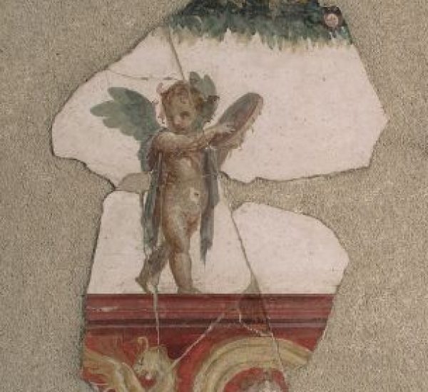 Castellammare affresco angelo - L'escargot Slow Art - Ivana Porcini